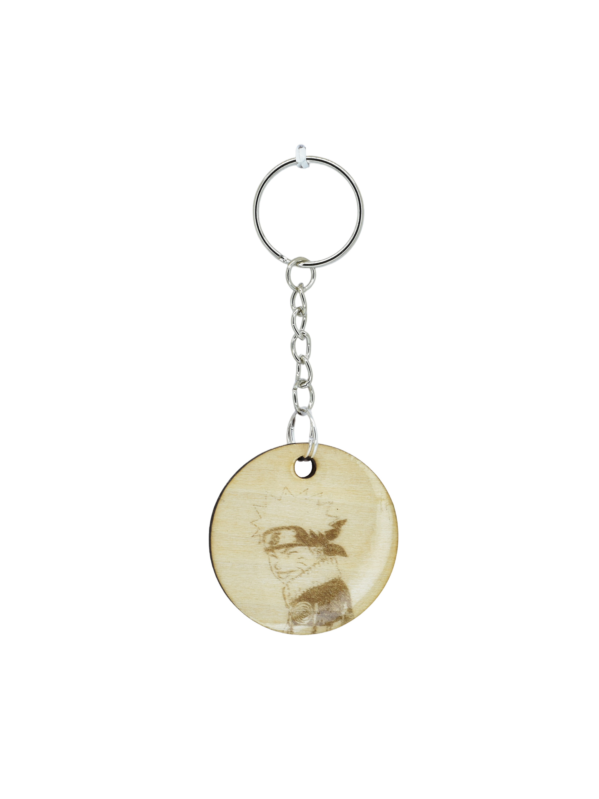 Anime Wood engraved Key chain