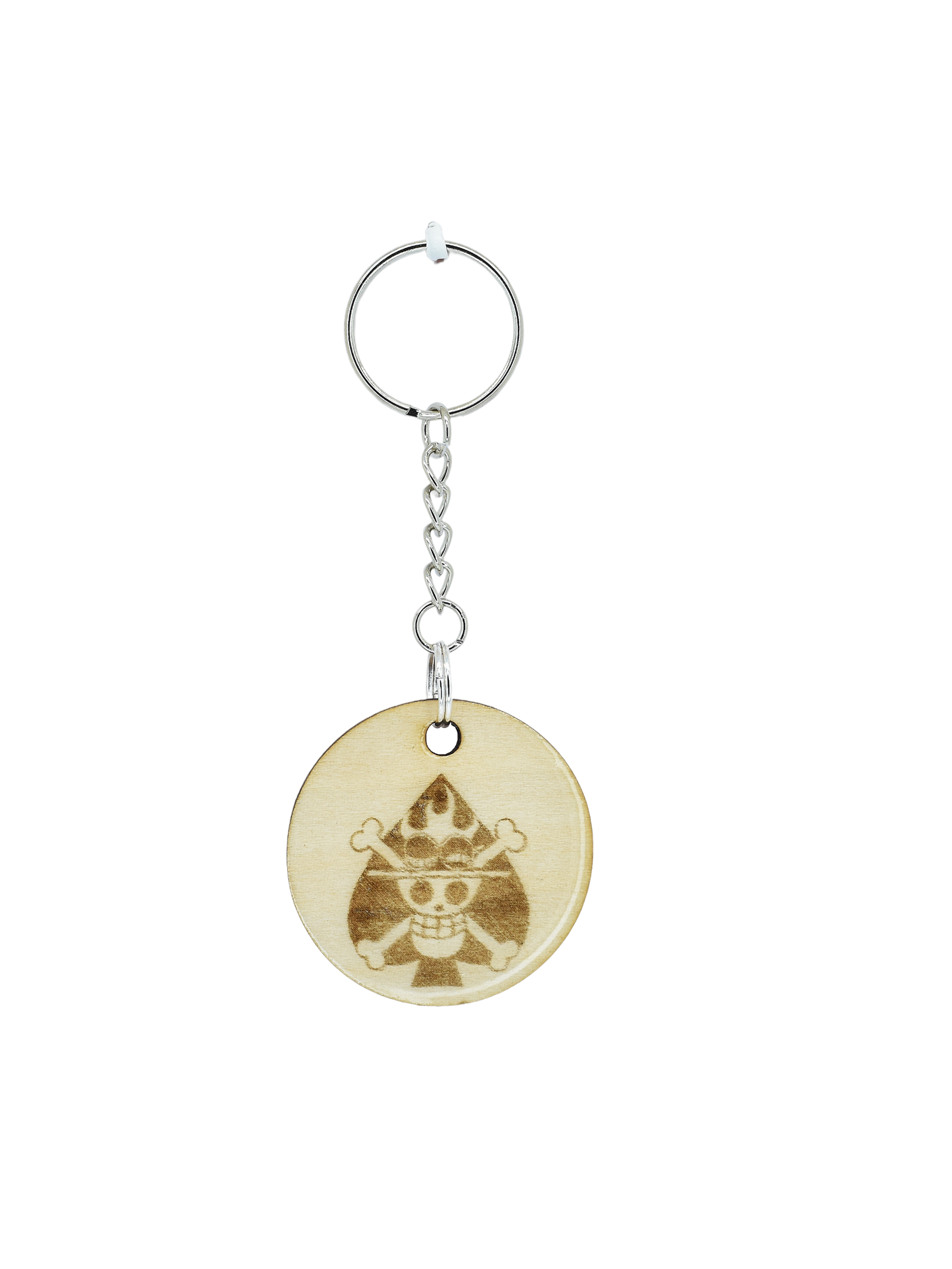 Anime Wood engraved Key chain